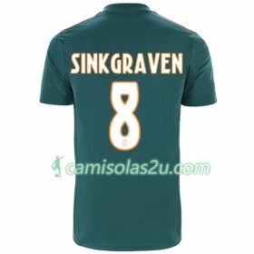 Camisolas de Futebol AFC Ajax Daley Sinkgraven 8 Equipamento Alternativa 2019/20 Manga Curta